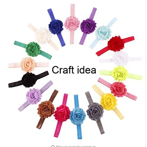YYCRAFT 30 pieces Shabby Flowers - Chiffon Fabric Roses - 2.5 - S...
