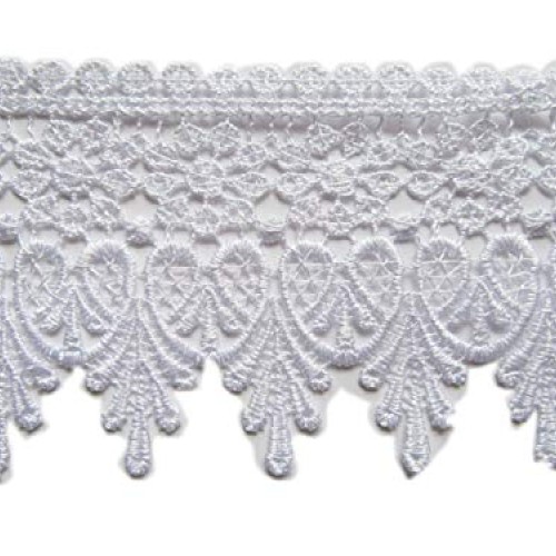 YYCRAFT 5 Yards White Lace Edge Trim Wedding Applique DIY Sewing C...