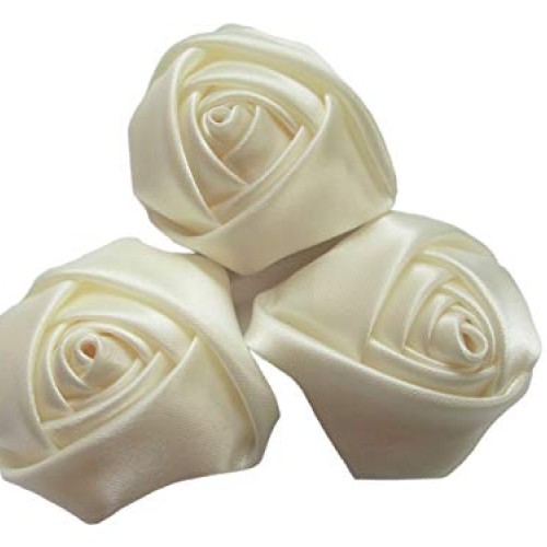 YYCRAFT Pack Of 20 Satin 4d Rose 2 Craft Wedding Bride Bouquet Ro...