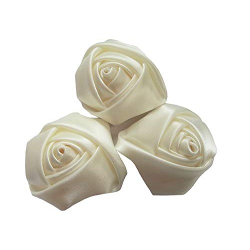 YYCRAFT Pack Of 20 Satin 4d Rose 2 Craft Wedding Bride Bouquet Ro...