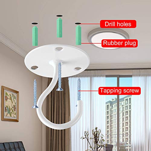 Ceiling Hooks for Hanging Plants - Metal Plant Bracket Iron Wall M...