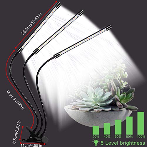 YZIXNUY Plant Grow Light, 60 LED Grow Lamp with Full Spectrum for ...