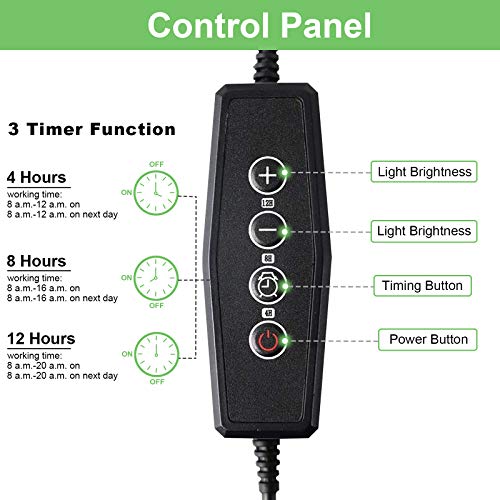 YZIXNUY Plant Grow Light, 60 LED Grow Lamp with Full Spectrum for ...