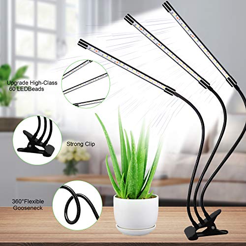 YZIXNUY Plant Grow Light, 60 LED Grow Lamp with Full Spectrum for ...