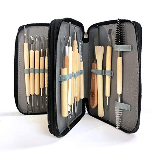 Sculpting Tools,YZNlife Set of 30 Clay Sculpting Tool Wooden Handl...