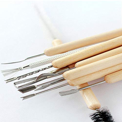 Sculpting Tools,YZNlife Set of 30 Clay Sculpting Tool Wooden Handl...
