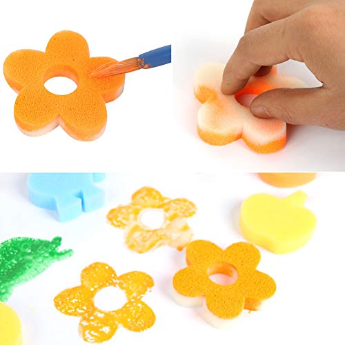 YZNlife 52 pcs Sponge Paint Brushes Kits Painting Brushes Tool Kit...