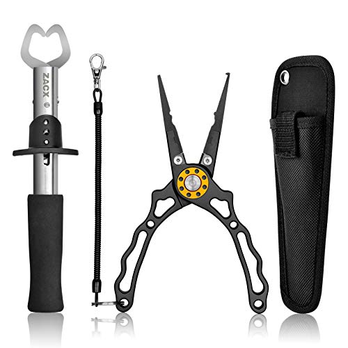 ZACX Fishing Pliers, Fish Lip Gripper Upgraded Muti-Function Fishi...
