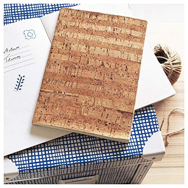 ZAIONE Colored Real Cork Fabric Faux Leather Sheets 8pcs 8 x 12...