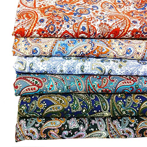 ZAIONE Vintage Paisley Floral Printed Fabric by The Yard Width 58...