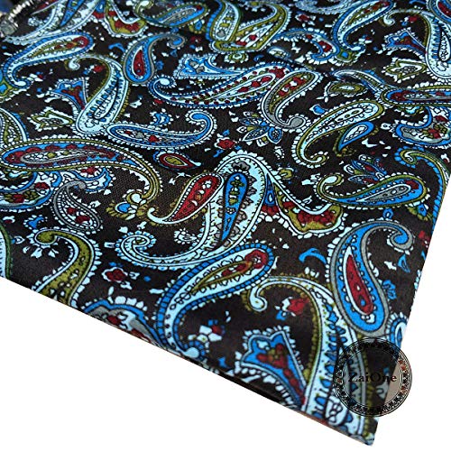 ZAIONE Vintage Paisley Floral Printed Fabric by The Yard Width 58...