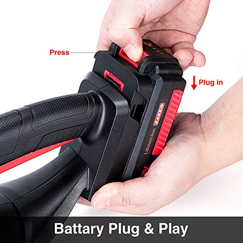 ZAKER Cordless Hedge Trimmers,20V 2Ah Powerful Electric Hedge Trim...