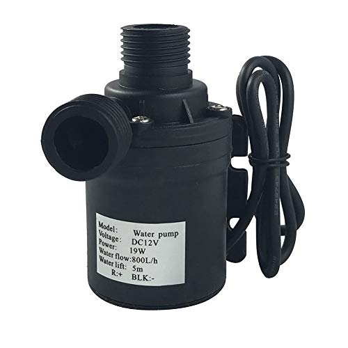 ZAOJIAO DC 12V Brushless Water Pump 1/2 Male Thread Centrifugal ...