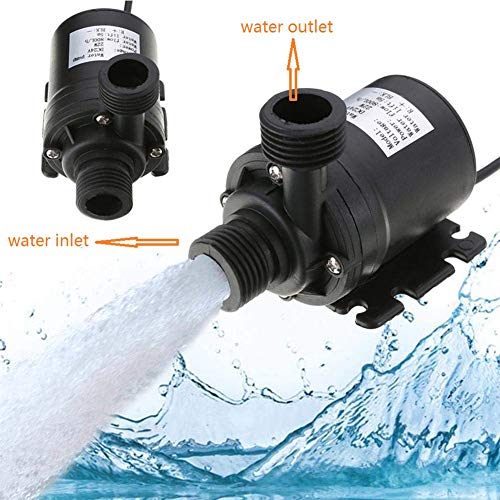 ZAOJIAO DC 12V Brushless Water Pump 1/2 Male Thread Centrifugal ...