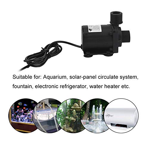 ZAOJIAO DC 12V Brushless Water Pump 1/2 Male Thread Centrifugal ...