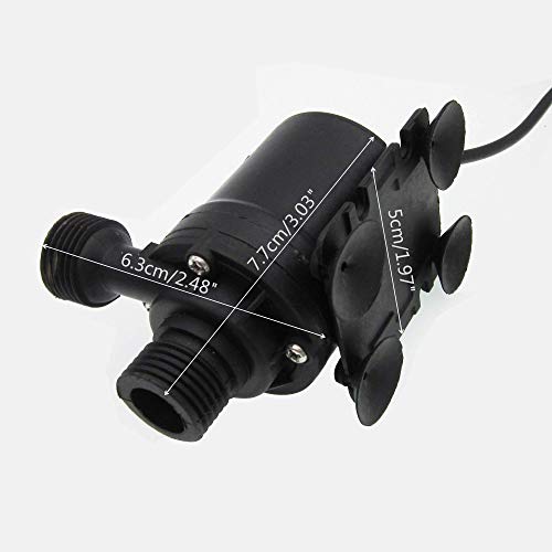 ZAOJIAO DC 12V Solar Hot Water Heater Circulation Brushless Little...