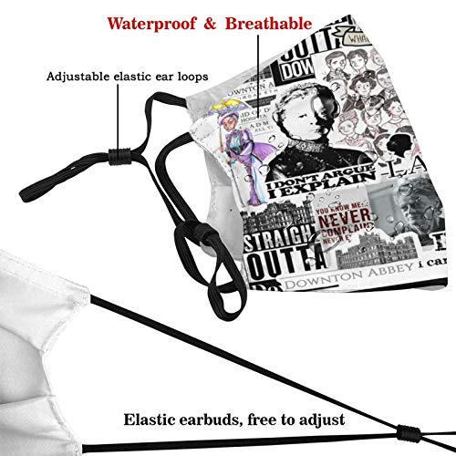 Downton Abbey Tv Shows Face Mask Balaclava Fashion Design Reusable...