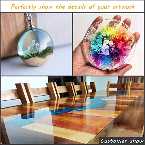 Epoxy Resin Crystal Clear, Resin for Bar Table Top, Wood, Art, Cra...