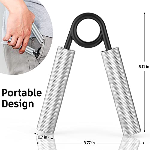 ZEAGUS Grip Strength Trainer 4 Pack,50LB-200LB Metal Hand Grip Str...