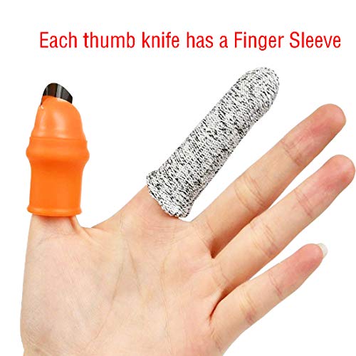 Zehhe Professional Garden Silicone Thumb Knife, Harvesting Plant K...