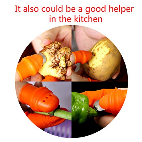 Zehhe Professional Garden Silicone Thumb Knife, Harvesting Plant K...