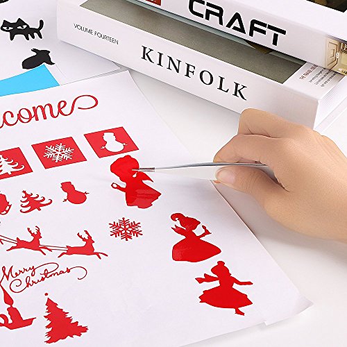 6 Pieces Craft Vinyl Weeding Tools Set Stainless Steel Precision C...