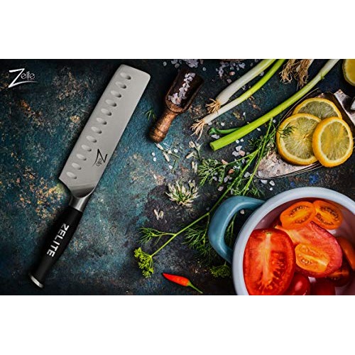 Zelite Infinity Nakiri Chef Knife 7 Inch - Comfort-Pro Series - Ge...