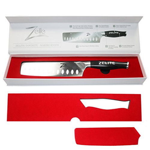 Zelite Infinity Nakiri Chef Knife 7 Inch - Comfort-Pro Series - Ge...