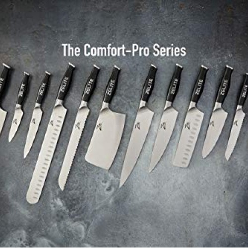 Zelite Infinity Nakiri Chef Knife 7 Inch - Comfort-Pro Series - Ge...