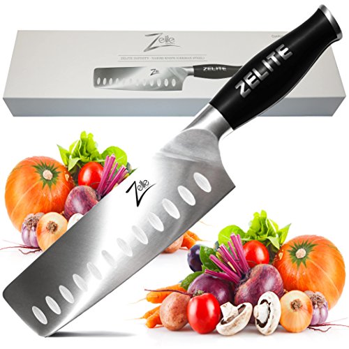 Zelite Infinity Nakiri Chef Knife 7 Inch - Comfort-Pro Series - Ge...