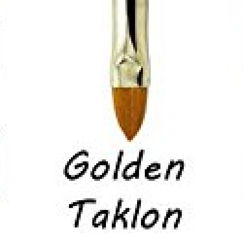 ZEM Brush Golden Taklon Wash Brush Set Sizes 1/2, 3/4, 1