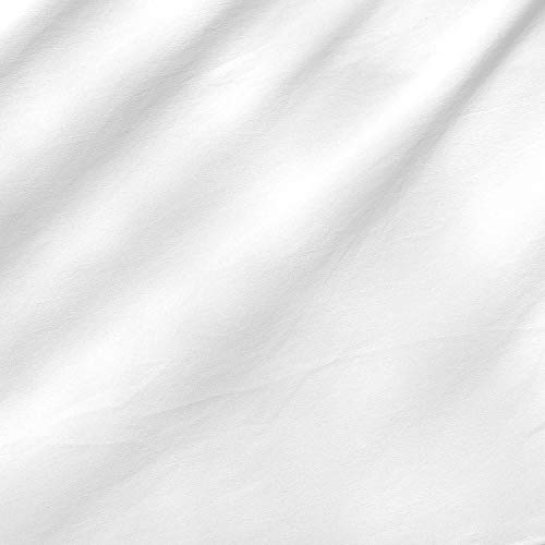 Zen Creative Designs Cotton Fabric, Solid White, 60 Wide by 1 Yar...