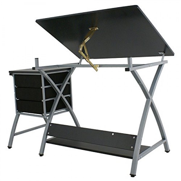 ZENY Tabletop Tilted Drawing Drafting Table Craft Drafting Desk Bo...