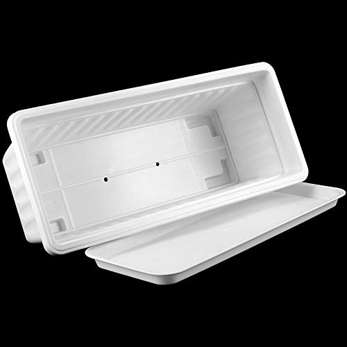 ZEONHAK 6 Pack 17 Inches Countryside Flower Box Planters, Plastic ...