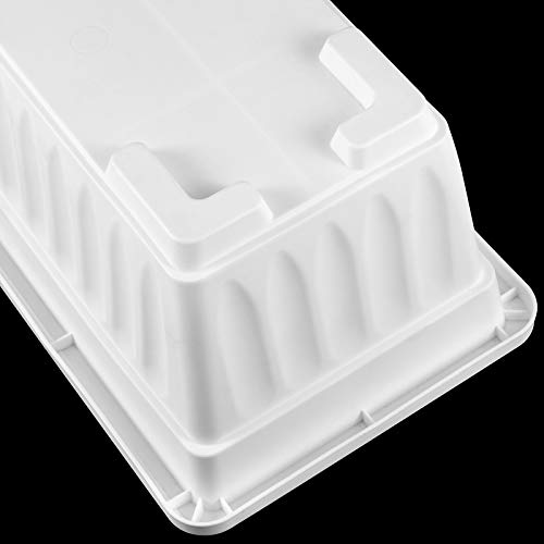 ZEONHAK 6 Pack 17 Inches Countryside Flower Box Planters, Plastic ...