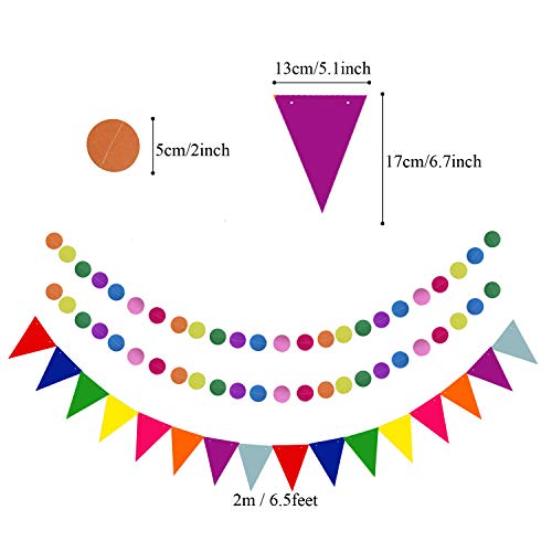 ZERODECO Party Decoration, 21 Pcs Multi-color Hanging Paper Fans, ...