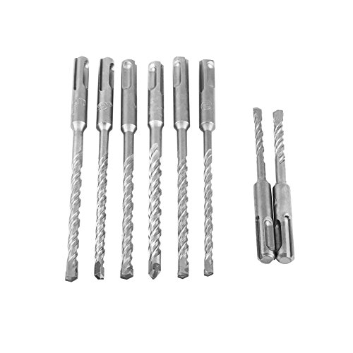 Rotary Hammer Drill Bits, 17pcs Drill Bits and Chisels Set Electri...