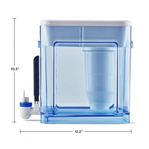 ZeroWater 22 Cup Ready-Read 5-Stage Water Filter Dispenser, NSF Ce...