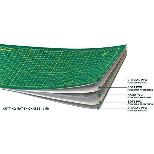 ZERRO Professional Self-Healing Cutting Mat Double Sided Thick 5-P...