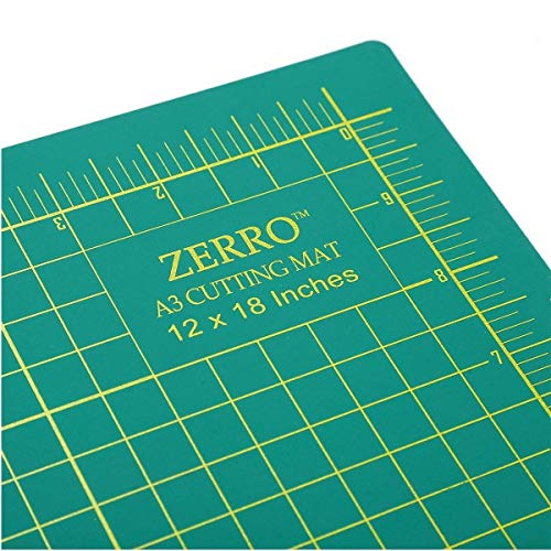 ZERRO Self Healing Cutting Mat Double Sided Durable 5-Ply 12 x 18...