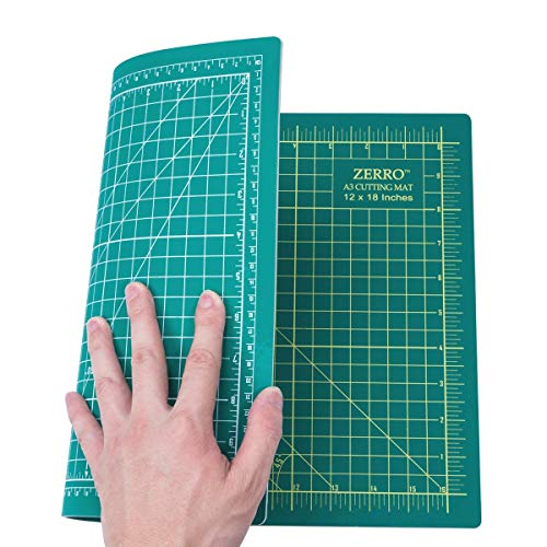 ZERRO Self Healing Cutting Mat Double Sided Durable 5-Ply 12 x 18...