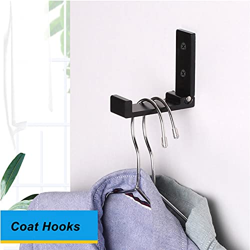 Folding Coat Hooks, 5Pcs Wall Hooks for Hanging Coat Towel Hooks H...
