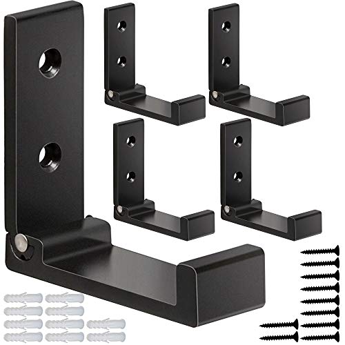 Folding Coat Hooks, 5Pcs Wall Hooks for Hanging Coat Towel Hooks H...