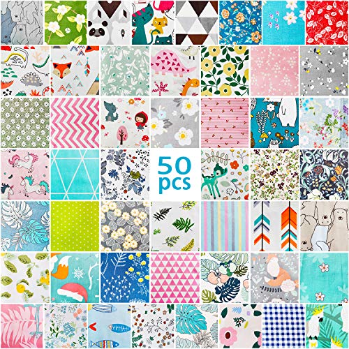 ZGXY Fabric, 50 pcs/lot Top Cotton 8 x 8 20cm x 20cm Squares P...