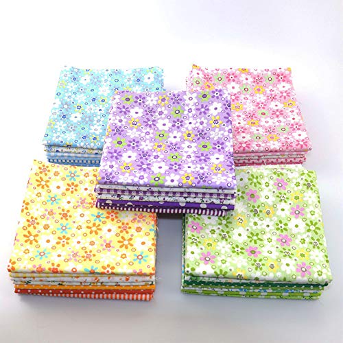 ZGXY Fabric, 56 pcs/lot Top Cotton 9.8 x 9.8 25cm x 25cm Squar...