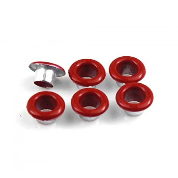 #00 3/16 5mm Colored Eyelets Grommets Red