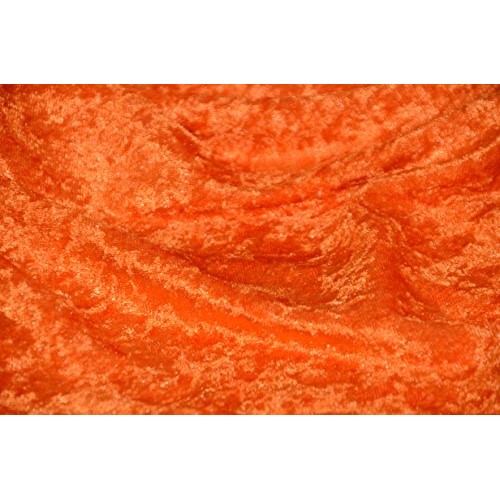 Panne Velvet Seamless Fabric 58/60 Wide - Sold by The Yard Orange