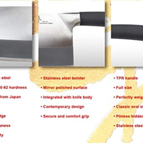 ZHEN Japanese VG-10 3 Layers forged High Carbon Stainless Steel He...