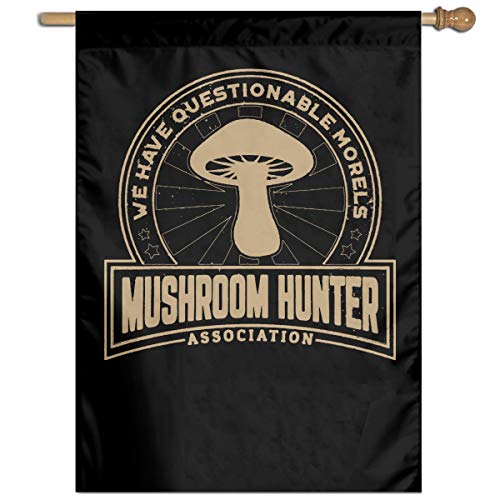 ZHENGKAIWENqizi Mushroom Hunter Questionable Morels Garden Flag Ou...
