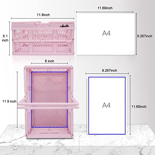 ZHJINGYU crates for storage,plastic baskets for organizing,collaps...